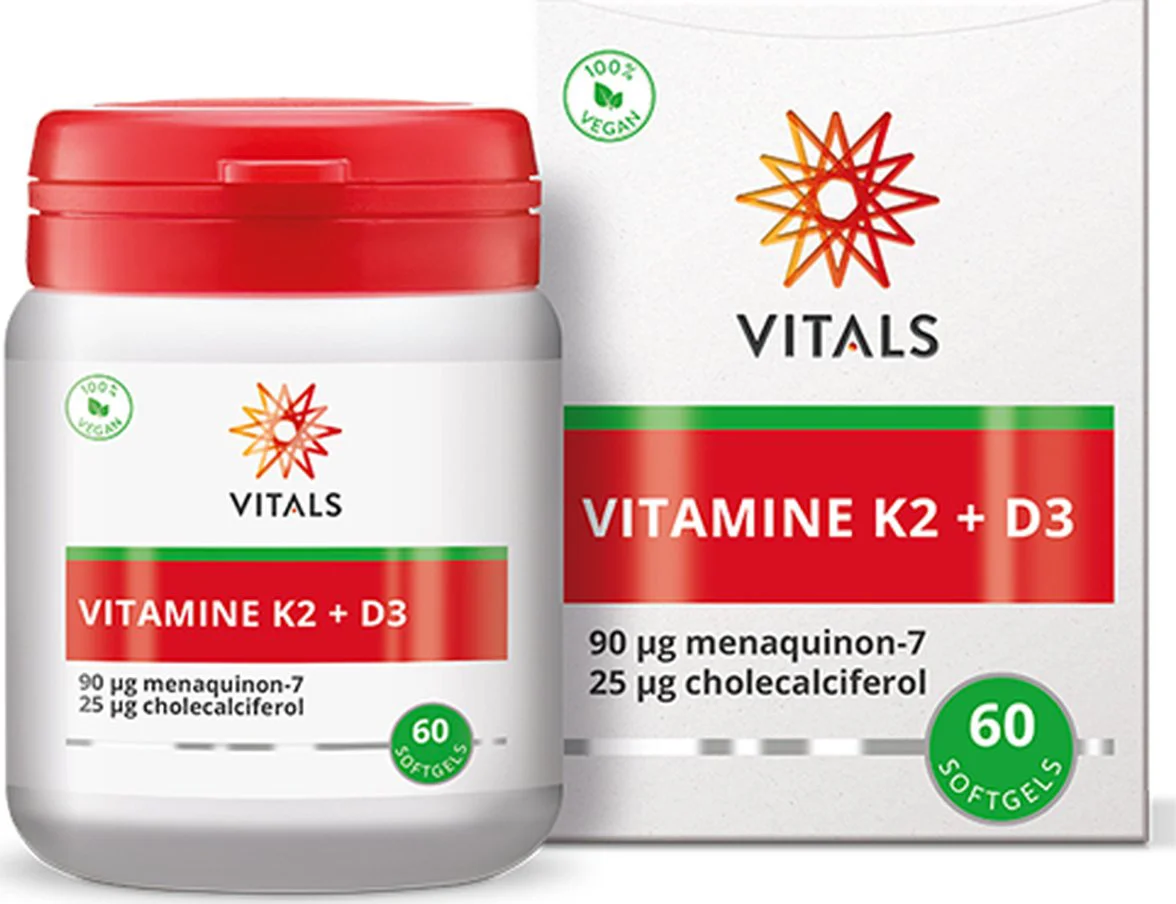 Vitals Vitamine K2 + D3 Softgels 60SG