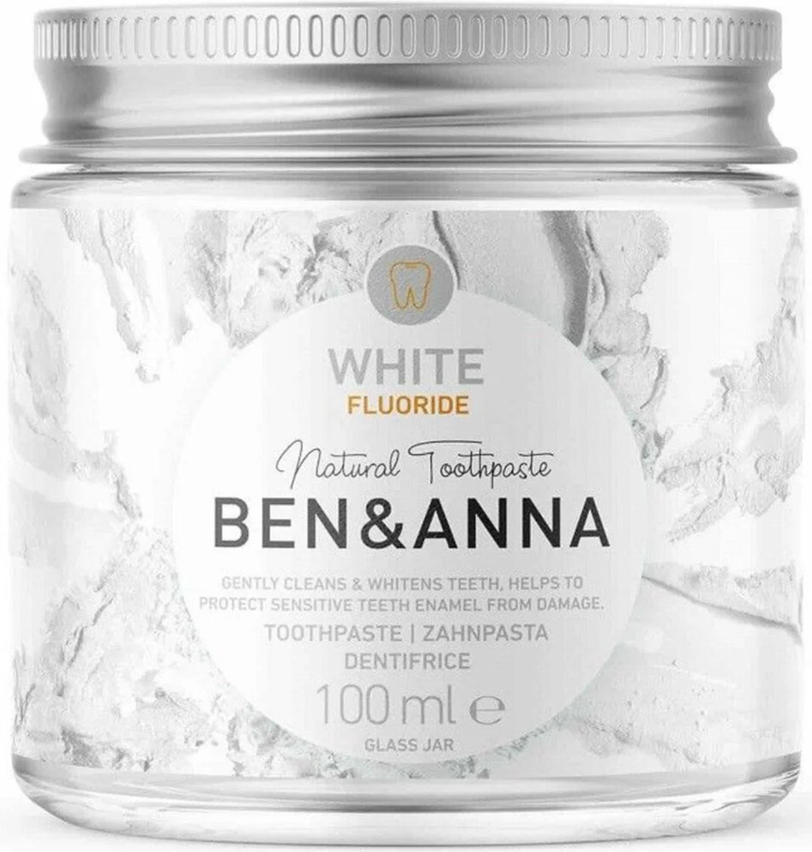 Ben & Anna Tandpasta White Fluoride 100GR