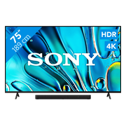 Sony Bravia 3 75" 4K Led (2025) + Sony HT-S2000 Zwart