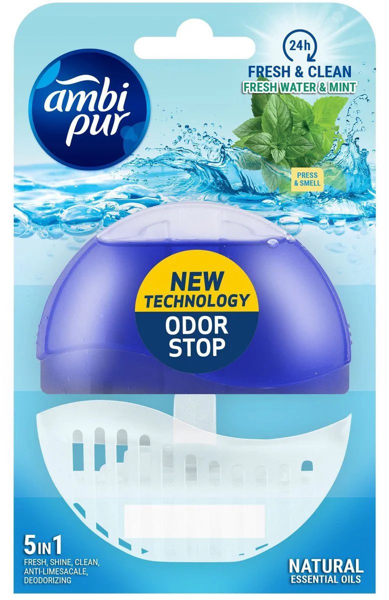 Ambi Pur Toiletblok Starterkit 5in1 Fresh Water & Mint