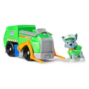 PAW Patrol - Rocky's Recycle Truck - speelgoedauto met speelfiguur - 80% gerecycled plastic - duurzaam speelgoed