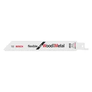 Bosch Professional S922HF Reciprozaagblad 150mm Flexible for Wood and Metal VE=5 - 2608656016
