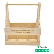 [Nice Little Things] - Houten Bierkrat Wil je mijn peter zijn?