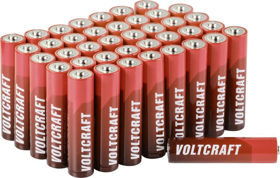VOLTCRAFT Industrial LR03 AAA batterij (potlood) Alkaline 1300 mAh 1.5 V 40 stuk(s)