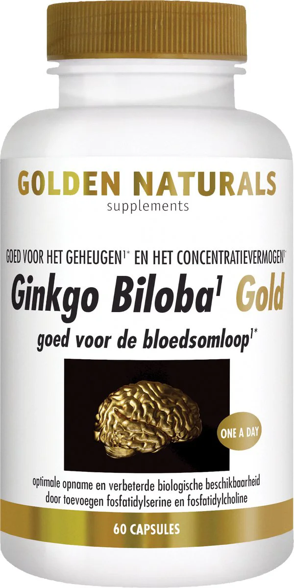Golden Naturals Ginkgo Biloba Gold Capsules 60VCP