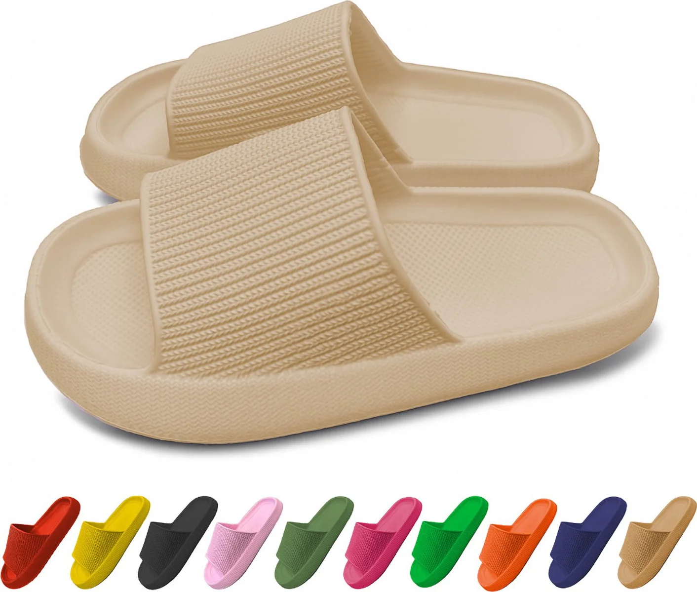 Lucovitaal Orthopedische Badslippers Maat 41-42 Beige 1PR