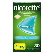 Nicorette Kauwgom 4mg Menthol Mint 30ST