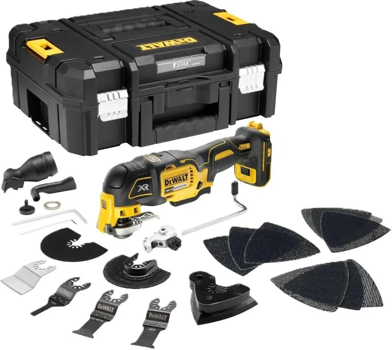 DeWALT DCS356NT Accu multitool + accessoires 18V XR Basic Body in TSTAK