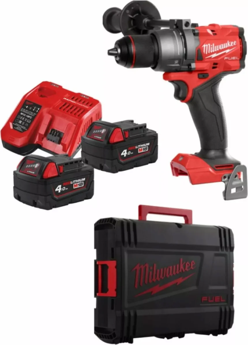 Milwaukee M18 FUEL™ FPD3-402C Accu klop-/schroefboormachine 18V 4.0Ah in koffer - 4933492473