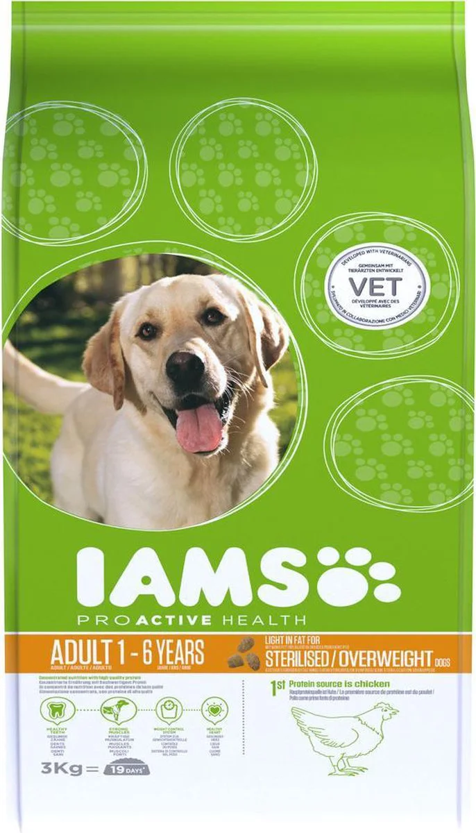IAMS Dog Adult Weight Control Kip 3 kg
