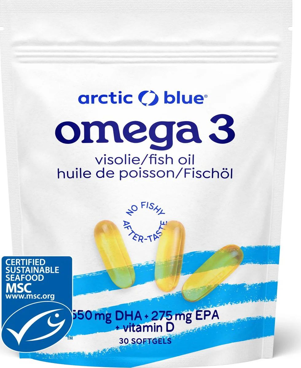 Arctic Blue Omega 3 Visolie met Vitamine D - High Dose 30CP