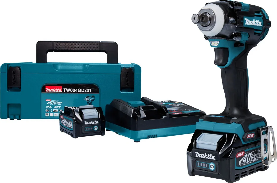 Makita TW004GD201 Accu slagmoersleutel 350Nm 1/2" frictiering XGT 40V Max 2.5Ah in Mbox