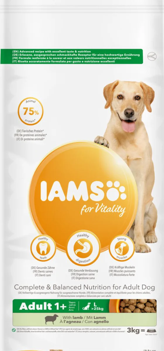 IAMS Dog Adult Large Lam 3 kg
