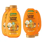 Garnier Loving Blends Argan en Cameliaolie Shampoo - 2x 300 ml & Conditioner 2x 250 ml - Pakket