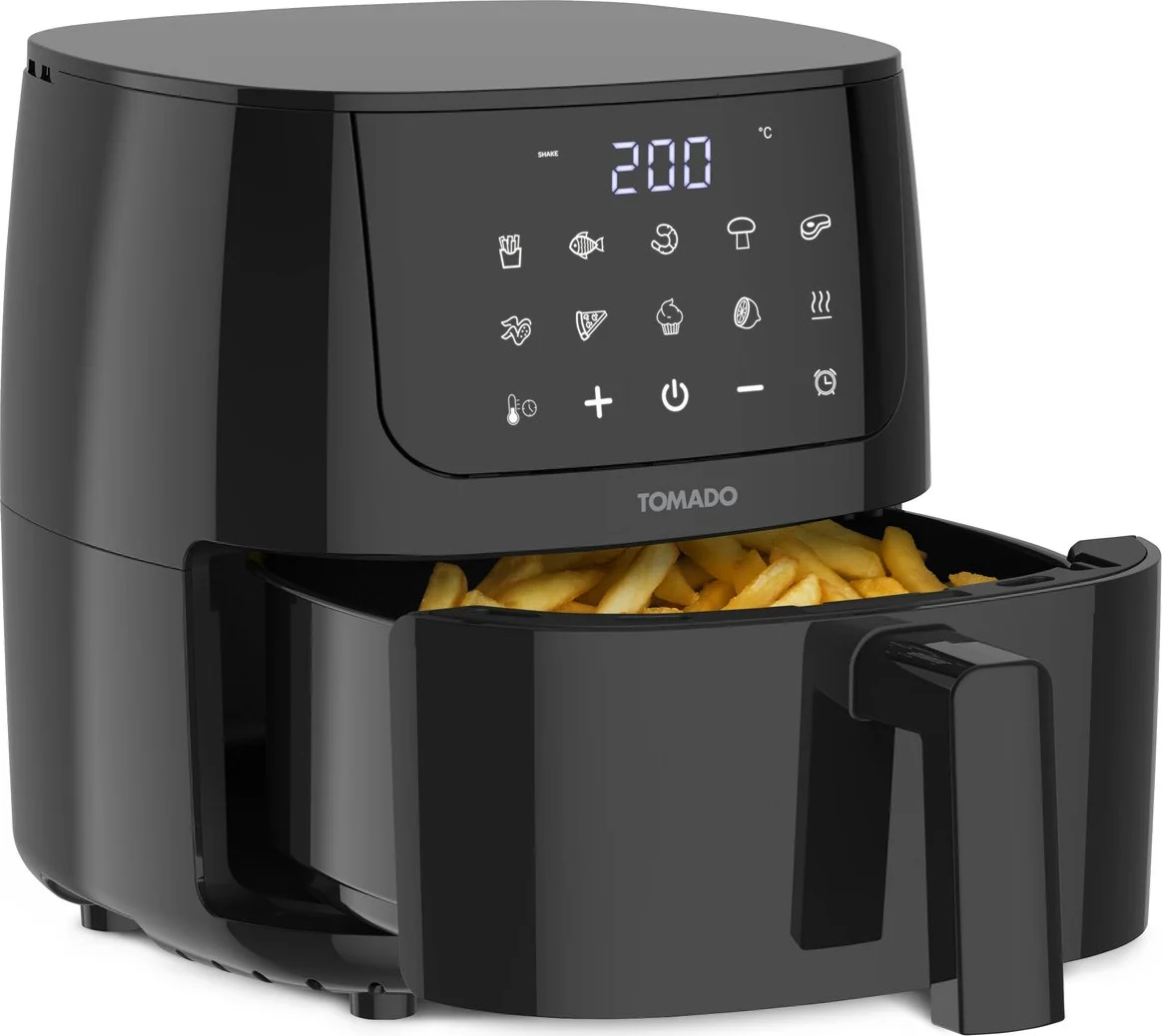 Tomado TAF2002B - Mini airfryer - Heteluchtfriteuse - 2 liter - Digitaal display - PFAS vrij