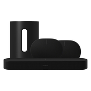 Sonos Beam Gen2 Zwart + 2x Era 300 Zwart  + Sub Mini Zwart