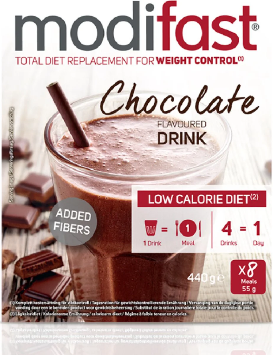 Modifast Weight Control Milkshake Chocolade 8 x 55 gr