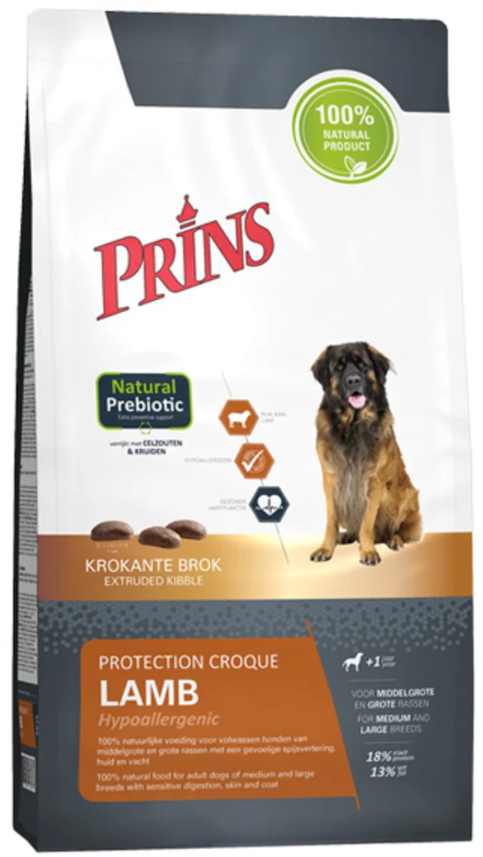 Prins Protection Croque Hypoallergeen Lam Hondenvoer 10 kg