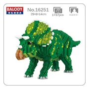 Balody Triceratops - Nanoblocks / miniblocks - Bouwset / 3D puzzel - 1737 bouwsteentjes - Balody 16251