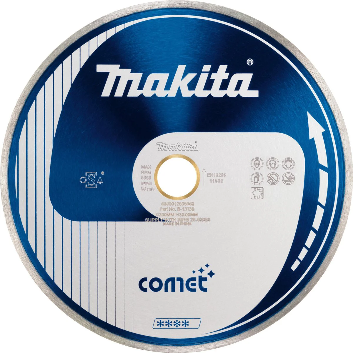 Makita B-13138 Diamantschijf | 230 x 30 x 1,6 mm | + reduceerring 25,4 mm