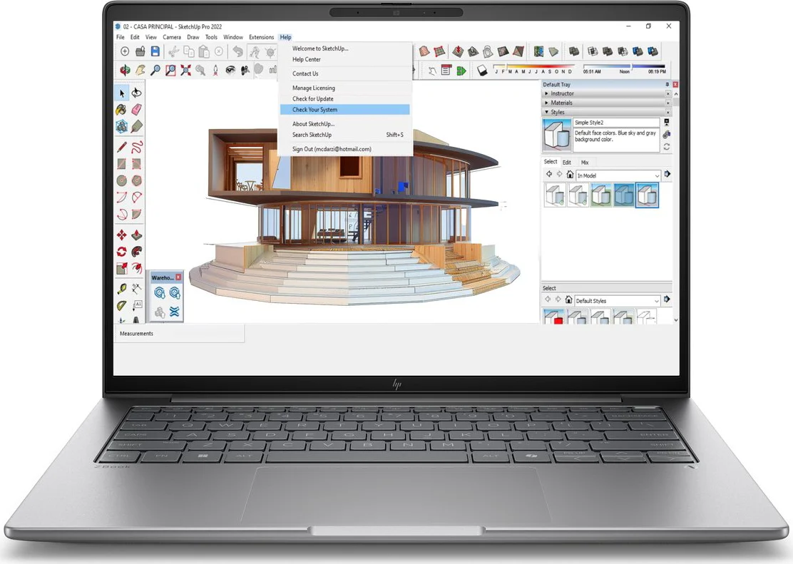 HP ZBook 8 G1i 14" - B72W9ET QWERTY