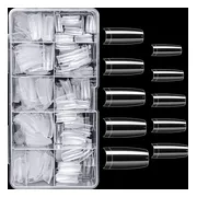 Igoods Nepnagels - Plaknagels - Kunstnagels - Nageltips - Transparant - 100 Stuks