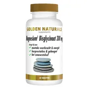 2x Golden Naturals Magnesium Bisglycinaat 300mg Vegan 60 tabletten
