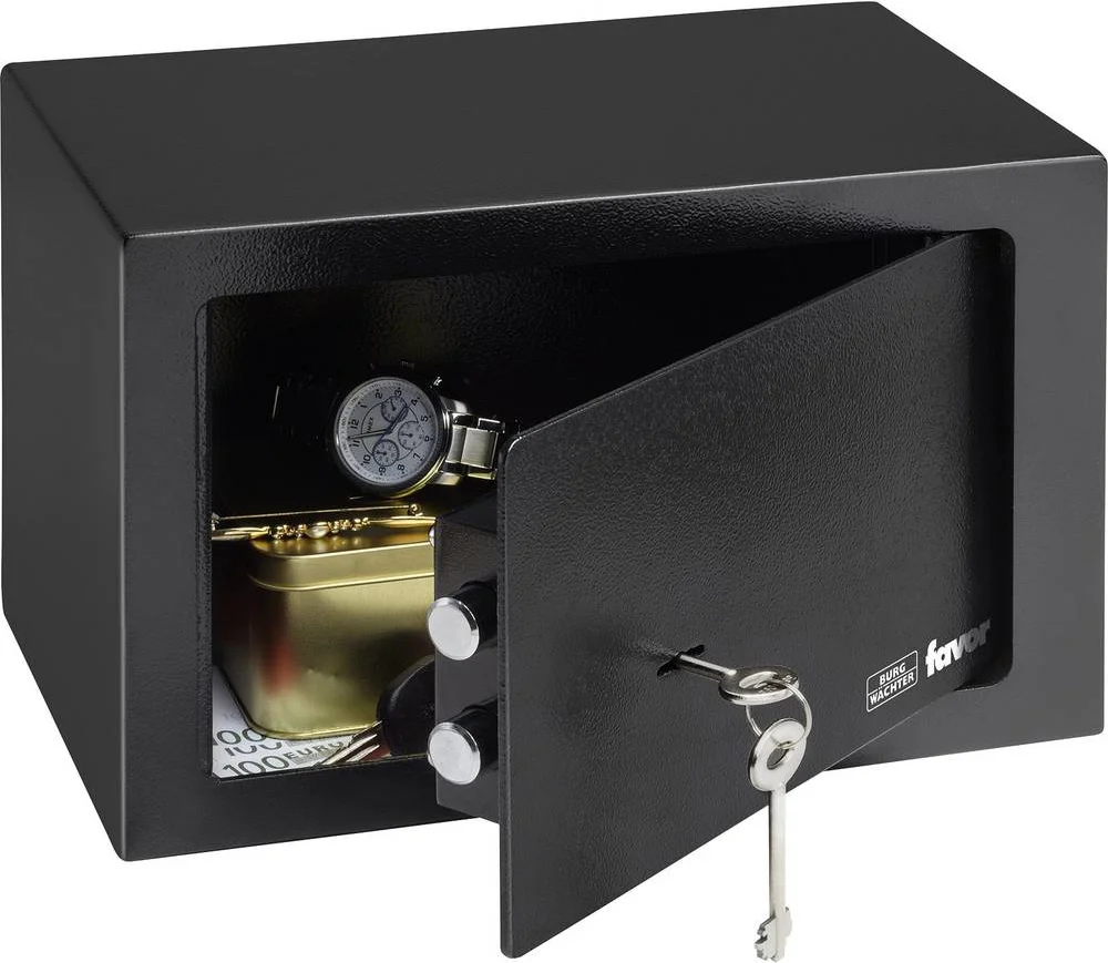 Safety-deposit box Burg-Wachter FAVOR S3 K Black Metal 20 x 31 x 20 cm