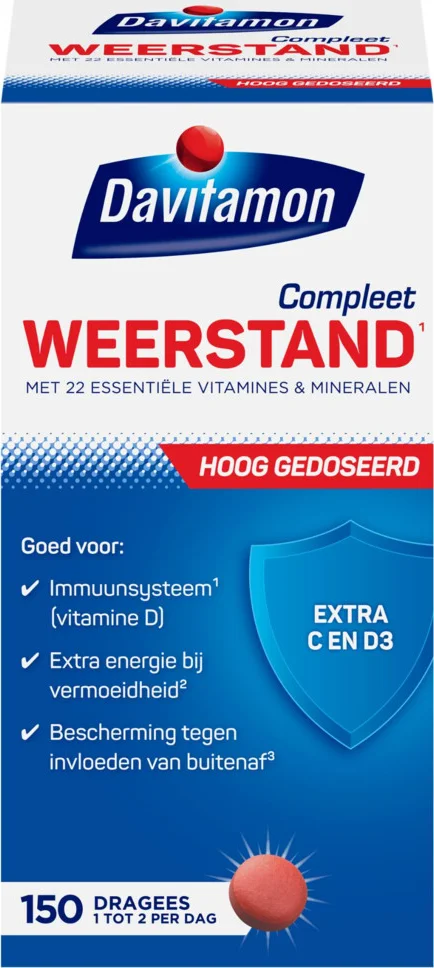 2x Davitamon Compleet Weerstand Hoog Gedoseerd 150 stuks
