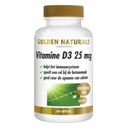 2x Golden Naturals Vitamine D3 25mcg 360 softgels
