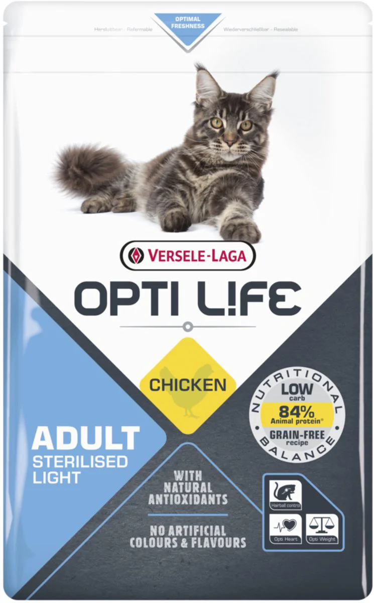Opti Life Cat Sterilised/Light Kip - Kattenvoer - 7.5 kg
