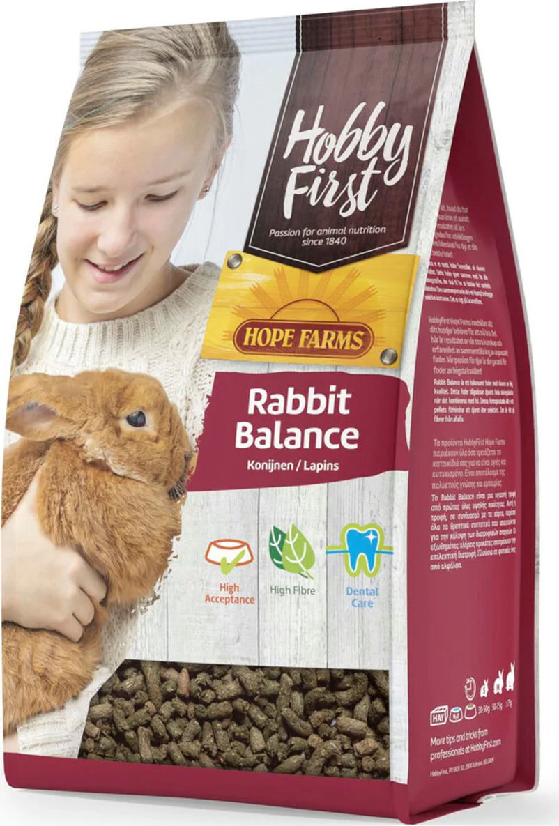 3x HobbyFirst Hope Farms Konijn Balance 1,5 kg