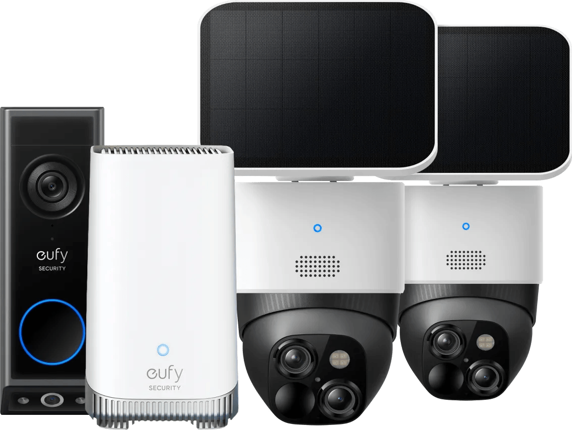 Eufycam Solocam S340 Duo Pack + Eufy Video Doorbell E340 + HomeBase 3