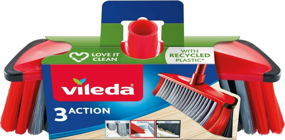 6x Vileda Bezem Triple Action