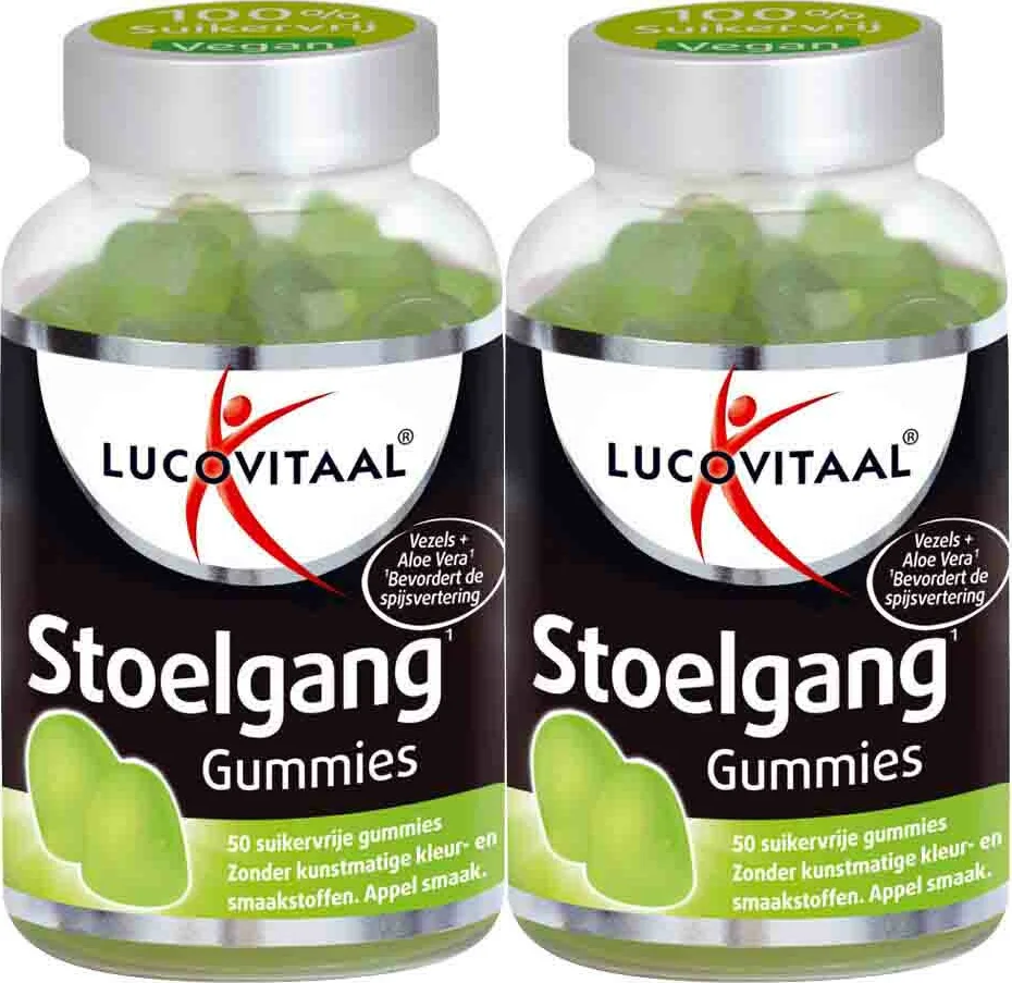 2x Lucovitaal Gummies Stoelgang 50 gummies