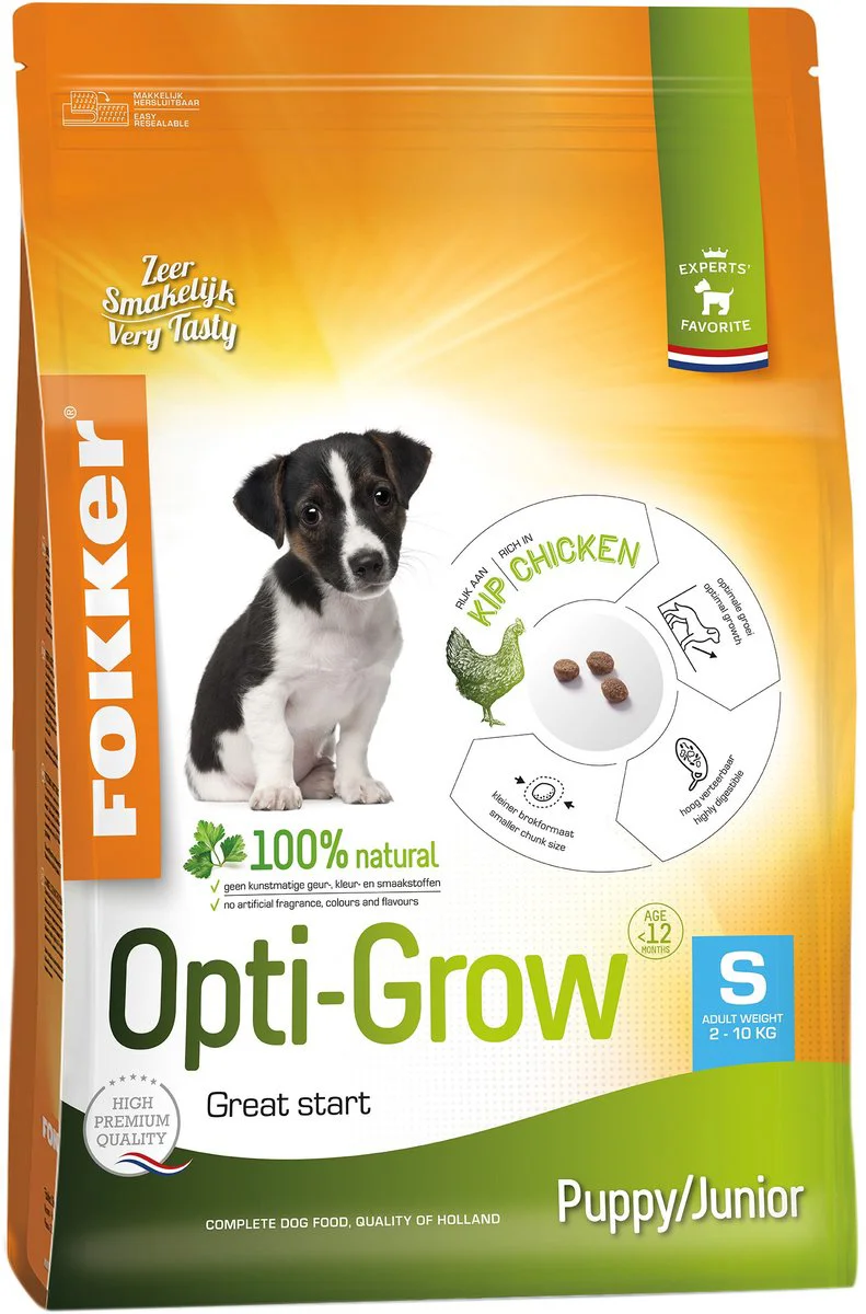 Fokker Opti-Grow Hondenvoer S 2,5 kg