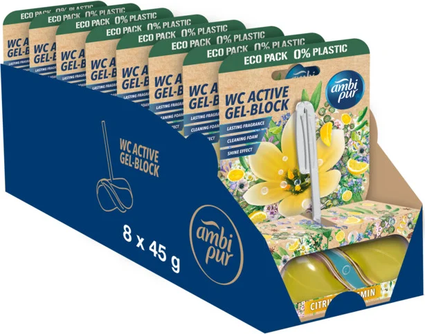 8x Ambi Pur Toiletblok Citrus & Jasmijn