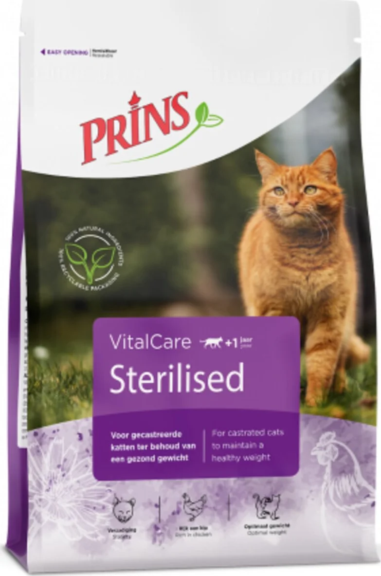 Prins VitalCare Sterilised Kattenvoer 10 kg