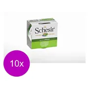10x Schesir Hondenvoer Nat Blik Jelly Kipfilet 150 gr