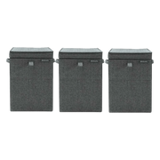 Brabantia Wasboxen Pepper Black Triple Pack