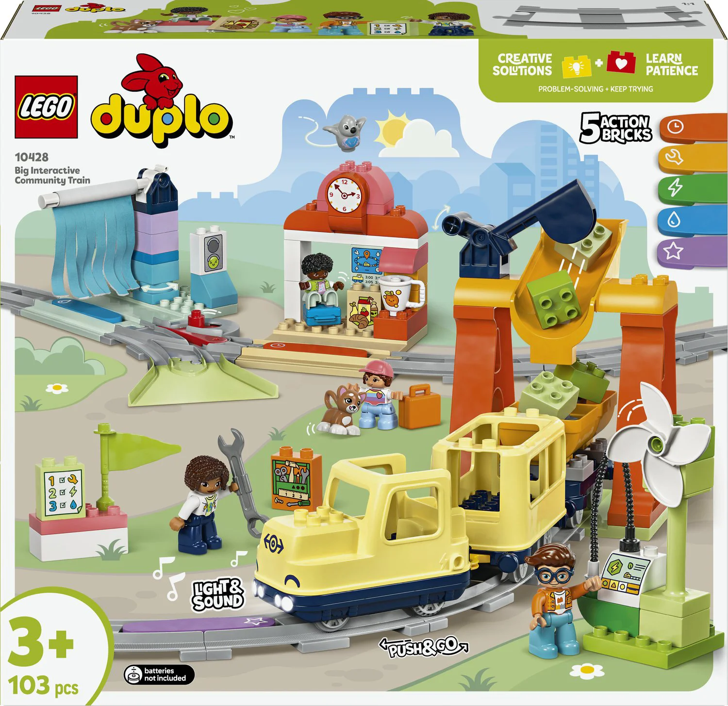 LEGO DUPLO Grote interactieve buurttrein 10428