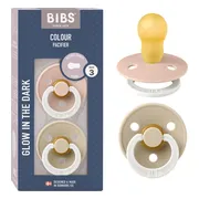 BIBS Glow Fopspeen 18+ Maanden Vanilla/Blush 2ST