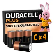 Duracell Plus C batterijen 4 stuks