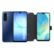 Samsung Galaxy A17 128GB Blauw 5G + BlueBuilt Book Case Zwart