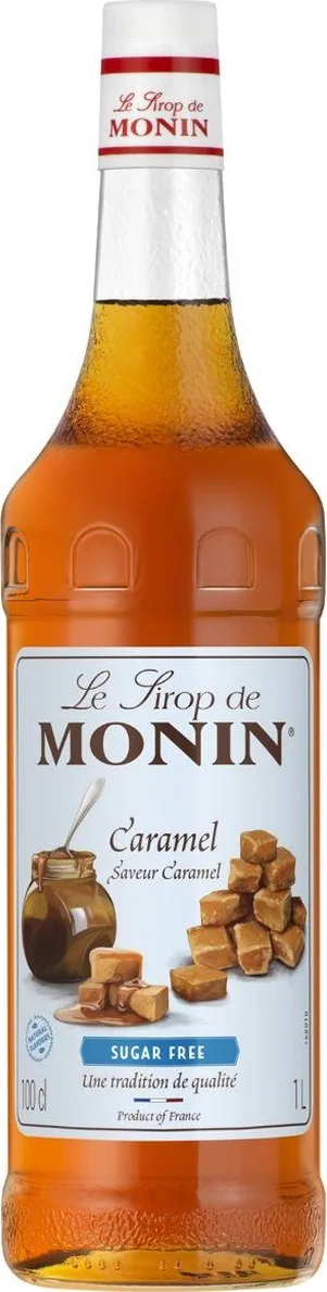 Monin Koffiesiroop Caramel Suikervrij - 1 Liter