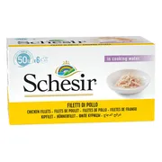 8x Schesir Kattenvoer Kipfilet - Rijst 6 x 50 gr