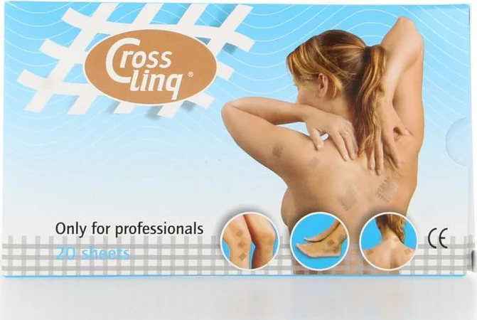 CrossLinq® Large - CrossTape - 20 sheets (40 CrossLinqs) - acupunctuurpleisters - rasterpleisters