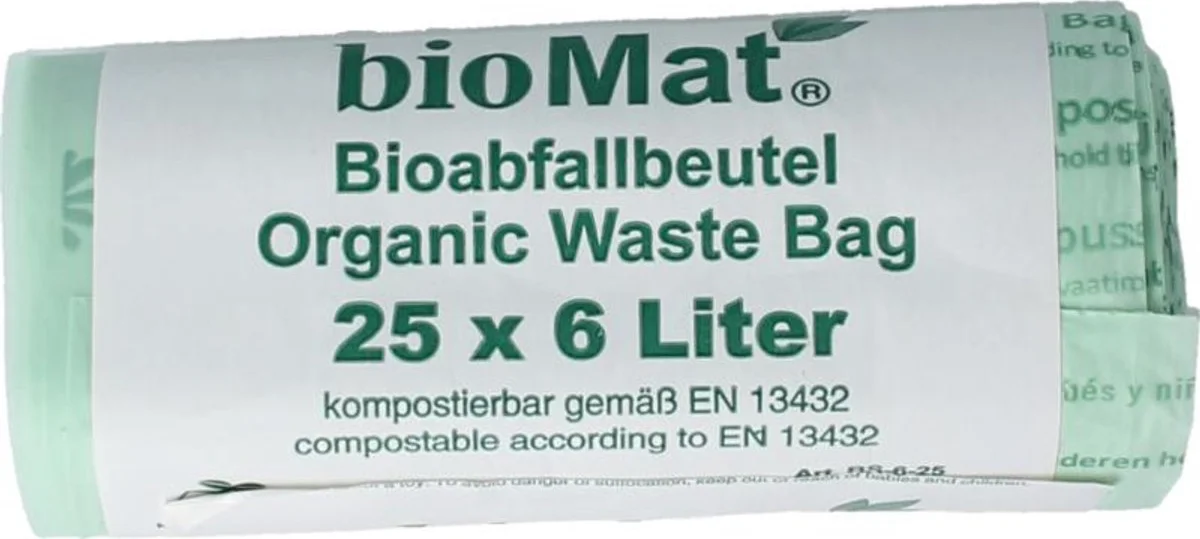 Biomat Compost Afvalzakken 6LT 25ST