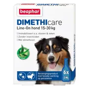 Beaphar DImetHIcare Line-On Anti Teken- en Vlooiendruppels Hond 15 - 30 kg 6 pipetten