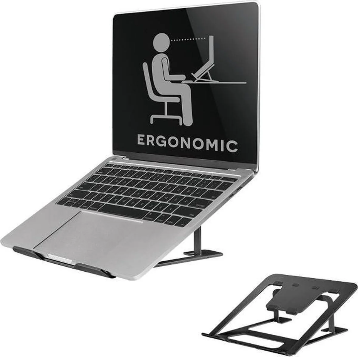 Neomounts NSLS085BLACK Opvouwbare Laptopstandaard Zwart
